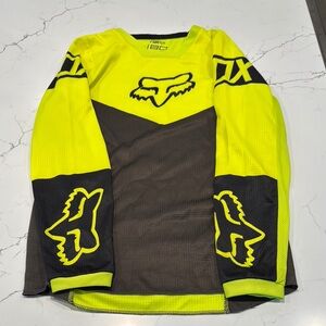 Fox Yellow and Black Motocross Jersey